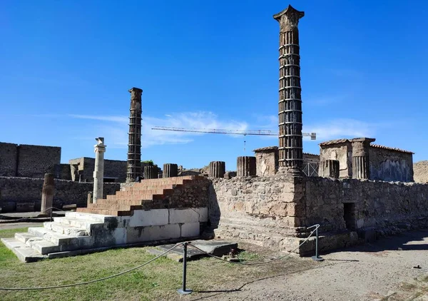 Pompeji Kampanien Italien Oktober 2021 Apollons Helgedom Pompeji Arkeologiska Park — Stockfoto