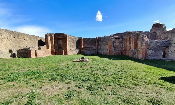 폼페이 이탈리아 캄파니아 2021 폼페이의 고고학 공원에 피아자델 포로에 수도원의 — 스톡 사진