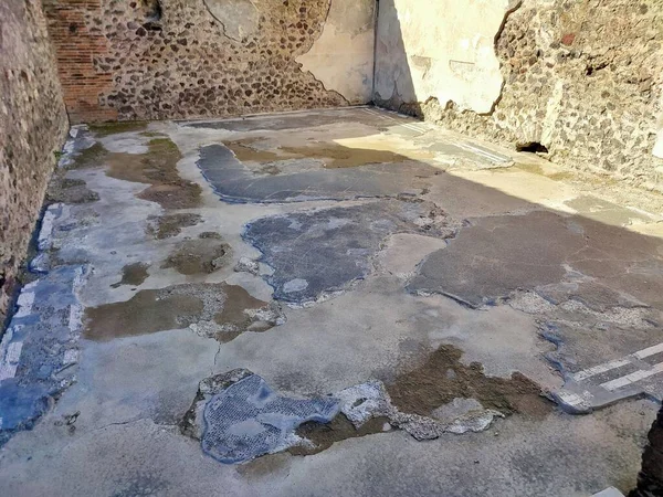 Pompeia Campania Itália Outubro 2021 Casa Dos Mosaicos Geométricos Delle — Fotografia de Stock