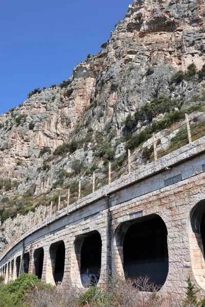 Sperlonga Lazio Itália Setembro 2021 Túnel Flacca Onde Começa Caminho — Fotografia de Stock
