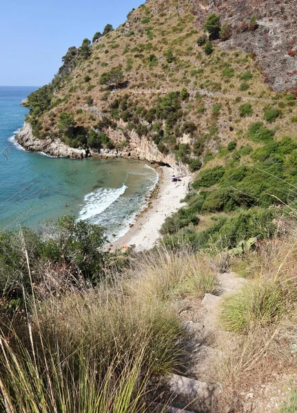 Gaeta Lazio Itálie Září 2021 Flacca Antica Pláž Pobřeží Itri — Stock fotografie