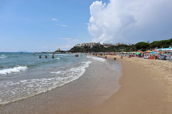 Sperlonga Lacjum Włochy Września 2021 Lidi Plaży Levante — Zdjęcie stockowe