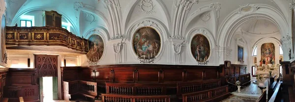 Neapol Kampánie Itálie Února 2022 Interiér Kostela Santa Maria Sedmnáctého — Stock fotografie