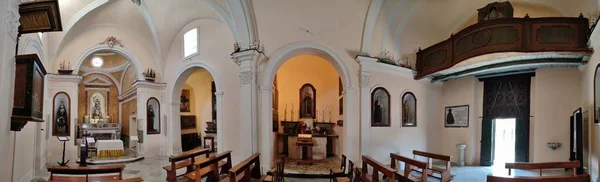 Nápoles Campania Itália Fevereiro 2022 Interior Igreja Santa Maria Portico — Fotografia de Stock