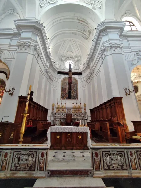 Ischia Campania Italia Mayo 2022 Interior Catedral Santa Maria Assunta —  Fotos de Stock