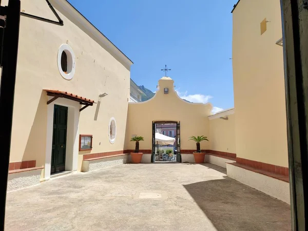 Forio Kampanien Italien Mai 2022 Innenhof Der Kirche Santa Maria — Stockfoto