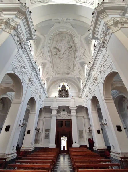 Ischia Campania Itália Maio 2022 Interior Catedral Santa Maria Assunta — Fotografia de Stock