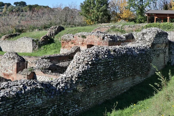 Mirabella Eclano Καμπανία Ιταλία Νοεμβρίου 2022 Ερείπια Της Αρχαίας Ρωμαϊκής — Φωτογραφία Αρχείου