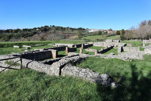 イタリア カンパニア州ミラベッラ エクラノ2022年11月23日 紀元前3世紀に遡る古代ローマ都市エクラノムの遺跡 — ストック写真