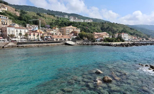 Pizzo Calabro Calabria Italy June 2021 Panoramic View Breakwater Marina — Stock Photo, Image