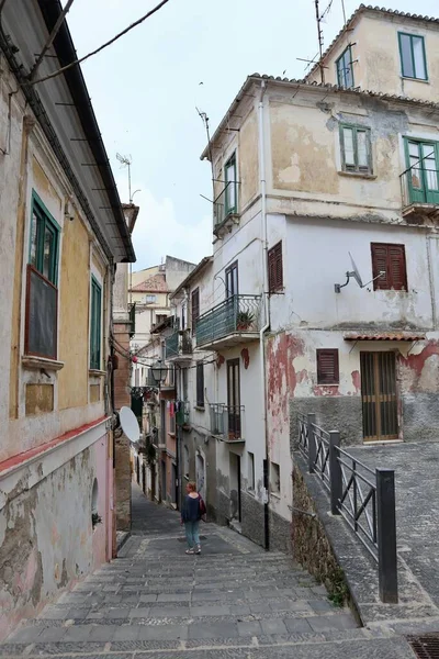 Pizzo Calabro Calabria Italy June 2021 Glimpse Alleys Historic Center — Stock Photo, Image