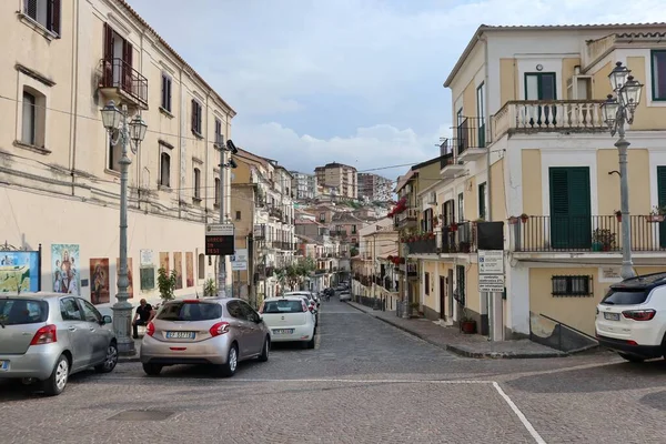 Pizzo Calabro Calabria Olaszország 2021 Június Pillantás Történelmi Központ Sikátorai — Stock Fotó