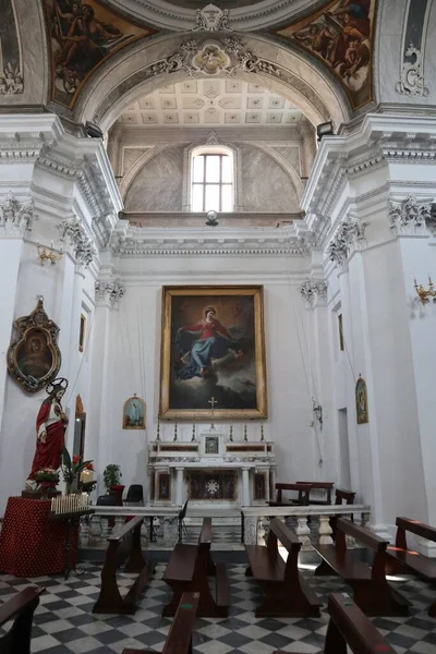 Pizzo Calabro Kalabria Włochy Czerwiec 2021 Wnętrze Głównego Kościoła Wybudowanego — Zdjęcie stockowe