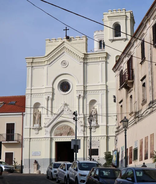 Pizzo Calabro Calábria Itália Junho 2021 Fachada Santuário San Francesco — Fotografia de Stock