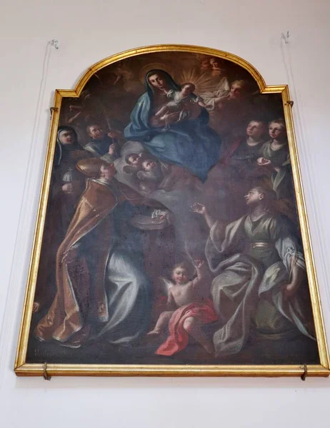 Mercato San Severino Campania ตาล นายน 2021 ภายในโบสถ ศตวรรษท ของ — ภาพถ่ายสต็อก