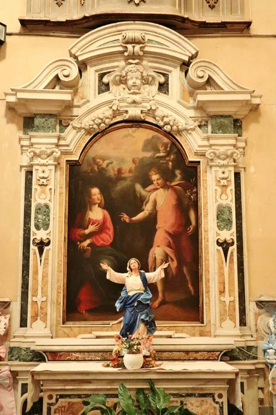 Napoli Campania Italia Februarie 2022 Interiorul Bisericii Santa Maria Din — Fotografie, imagine de stoc