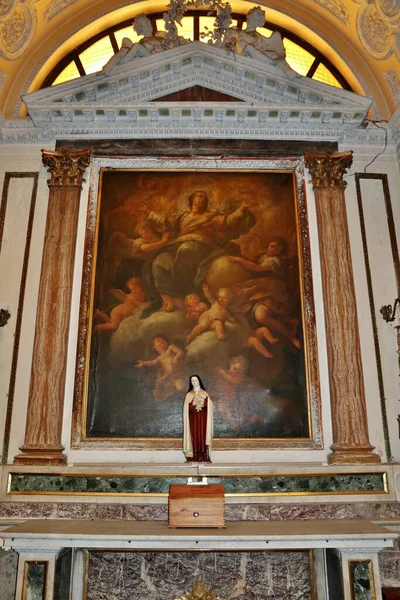 Naples Campania Italy February 2022 Interior Xvii Століття Church Santa — стокове фото