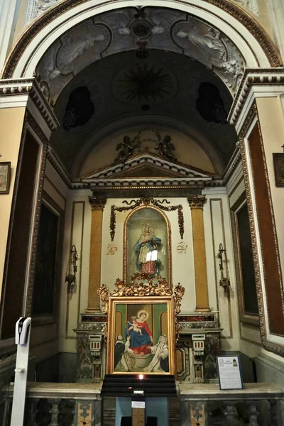 Νάπολη Καμπανία Ιταλία Φεβρουαρίου 2022 Εσωτερικό Του 17Ου Αιώνα Εκκλησία — Φωτογραφία Αρχείου