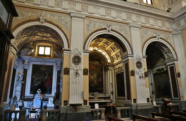 Nápoles Campania Itália Fevereiro 2022 Interior Igreja Santa Maria Portico — Fotografia de Stock