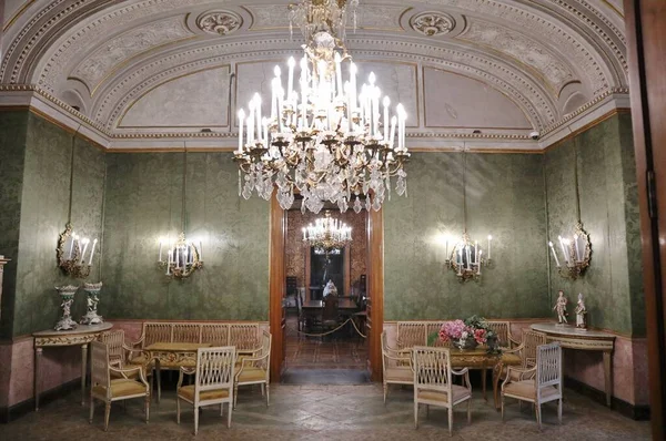 Nápoles Campania Italia Febrero 2022 Interiores Del Siglo Xix Villa — Foto de Stock