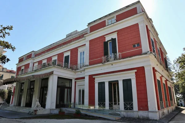 Nápoles Campania Itália Fevereiro 2022 Museu Villa Pignatelli Riviera Chiaia — Fotografia de Stock