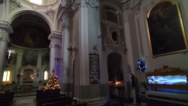 Неаполь Кампанія Італія Грудня 2022 Огляд Церкви Сан Паскуале — стокове відео