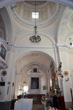 Raito, Campania, İtalya 2 Ocak 2023: 16. yüzyıl Santa Maria delle Grazie Kilisesi