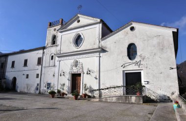 Dragonea, Campania, İtalya 2 Ocak 2023: 11. yüzyıla dayanan San Vincenzo Ferreri Sığınağı