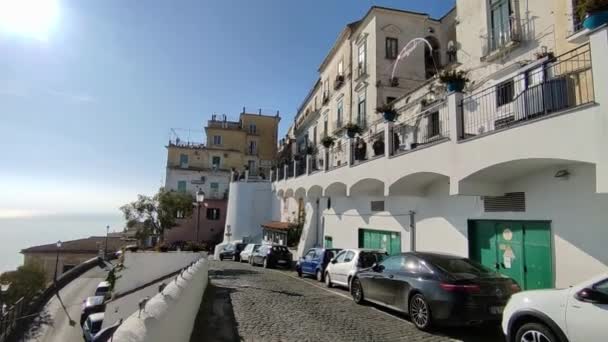 Raito Campania Talya Ocak 2023 Tarihi Merkezden Kıyıya Bakış — Stok video