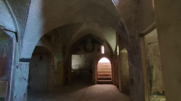 Ischia Campania Italy May 2022 Interior Thirteenth Century Noble Crypt — Stock video