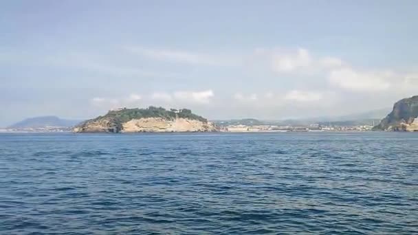 Naples Campania Italy May 2022 Coastal Panorama Nisida Island Posillipo — Vídeos de Stock