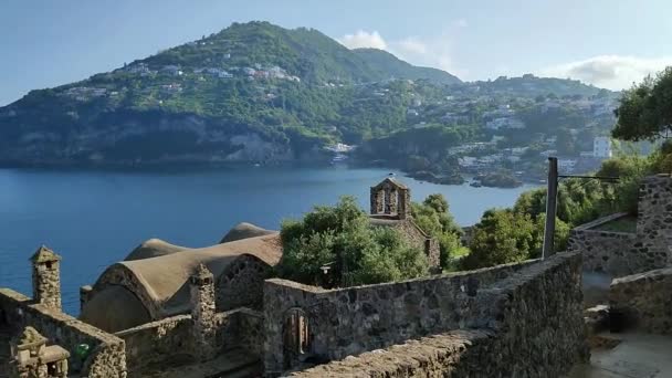 Ischia Campania Italy May 2022 Overview 14Th Century Church Madonna — Vídeos de Stock