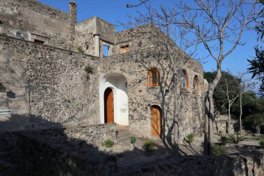 Ischia, Campania, Italy  May 12, 2022: Casa del Sole at the Aragonese Castle used as an exhibition hall