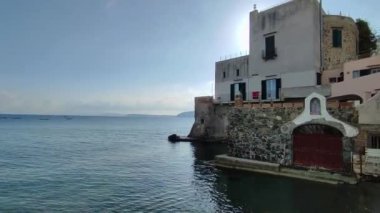 Ischia, Campania, Italy  May 13, 2022: Overview from Caletta dei Terenzi in vicolo Marina