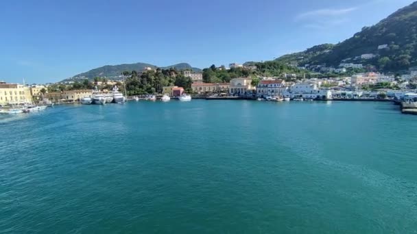 Ischia Campania Italy May 2022 Overview Port Marina Portosalvo Outgoing — Stockvideo