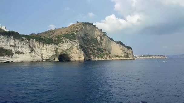 Pozzuoli Campania Italy September 2021 Overview Capo Miseno Ferry Procida — Stock Video