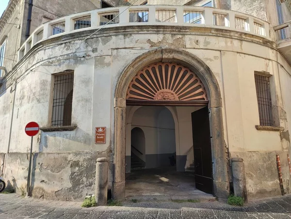 Procida Campania Italië Oktober 2021 Het Zeventiende Eeuwse Palazzo Scotti — Stockfoto