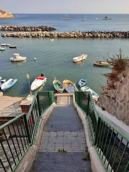 Procida Campania Italy Жовтня 2021 Glimpse Marina Corricella Belvedere Callia — стокове фото
