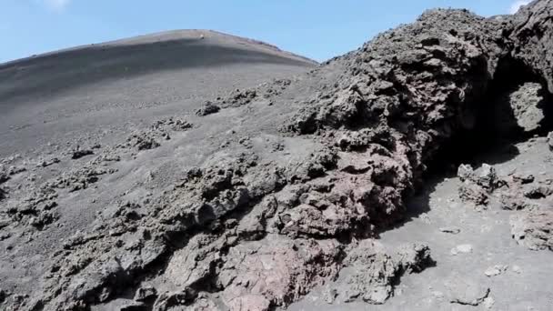Catania Szicília Olaszország 2020 Augusztus Áttekintés Barbagallo Kráterek Lejtői Mentén — Stock videók