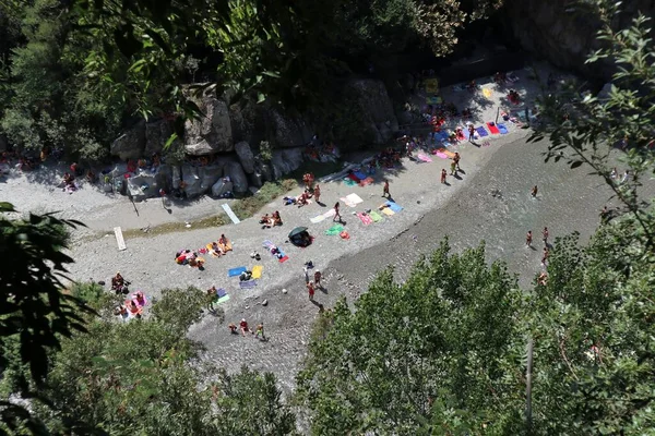 Motta Camastra Sicile Italie Août 2020 Intérieur Parc Des Gorges — Photo