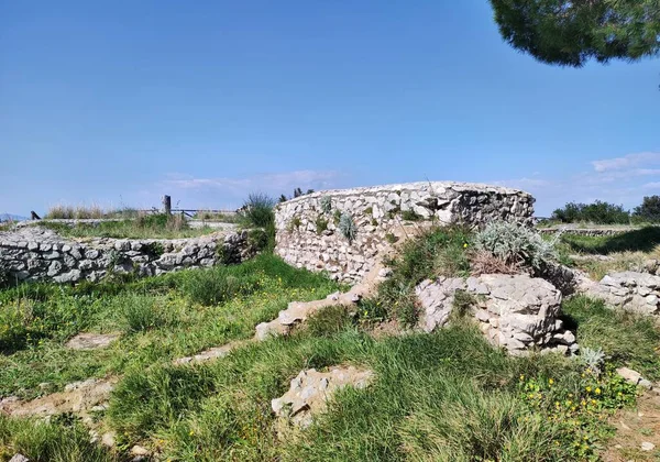 Анакапри Кампания Италия Апреля 2023 Года Руины Виллы Тиберия Археологическом — стоковое фото
