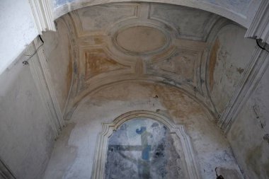 Benevento, Campania, İtalya 25 Mart 2023: Santa Teresa 'daki 18. yüzyıl San Marco dei Sabariani kilisesi, ya da daha yaygın olarak bilinen adıyla Chiesa di Santa Teresa. 