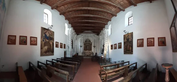 Taormina Sicílie Itálie Srpna 2020 Panoramatická Fotografie Interiéru Kostela Santa — Stock fotografie