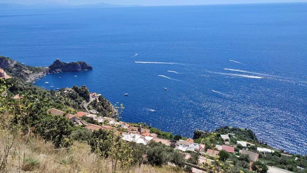 Furore Campania Itália Setembro 2022 Vislumbre Panorâmico Costa Amalfitana Direção — Fotografia de Stock