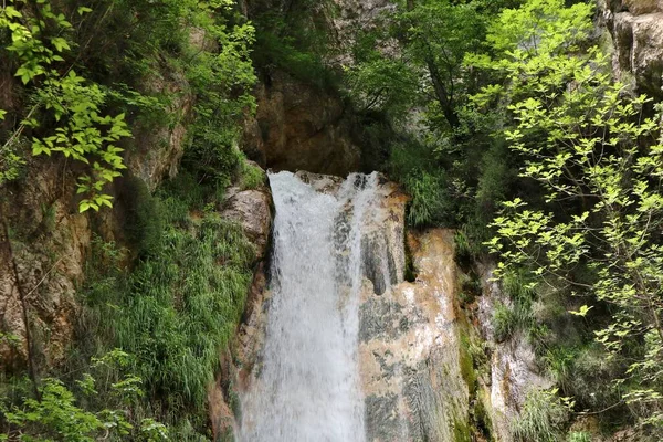 Senerchia Campania Italy June 2023 Acquabianca Waterfall Nature Trail Valle — Stock Photo, Image