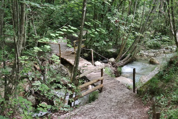 Senerchia Campania 2023 Acquabianca Falls Nature Trail Valle Della Caccia — 스톡 사진