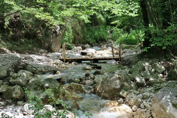 Senerchia Campania Italy June 2023 Acquabianca Waterfall Nature Trail Valle — Stock Photo, Image