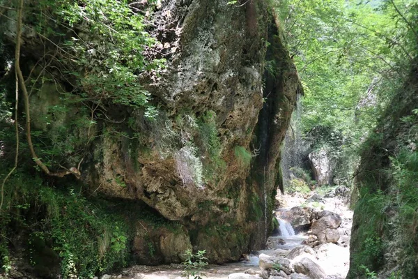 意大利坎帕尼亚塞内西亚 2023年6月24日 世界自然基金会绿洲山谷瀑布自然小径 — 图库照片