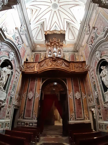 Taranto Puglia Italië November 2019 Interieur Van Duomo San Cataldo — Stockfoto