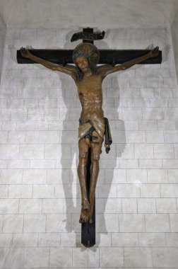 Tropea, Calabria, İtalya 12 Haziran 2021: Largo Duomo 'daki 12. yüzyıl Maria Santissima di Romanya Katedrali